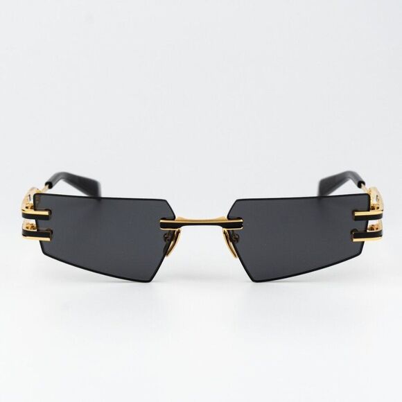 Balmain Women Sunglasses Titanium Gold Black Grey Geometric FIXE BPS-123A-54 main image 7